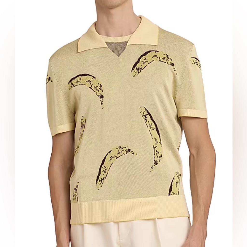 Jacquemus Marino Banana Knit Polo